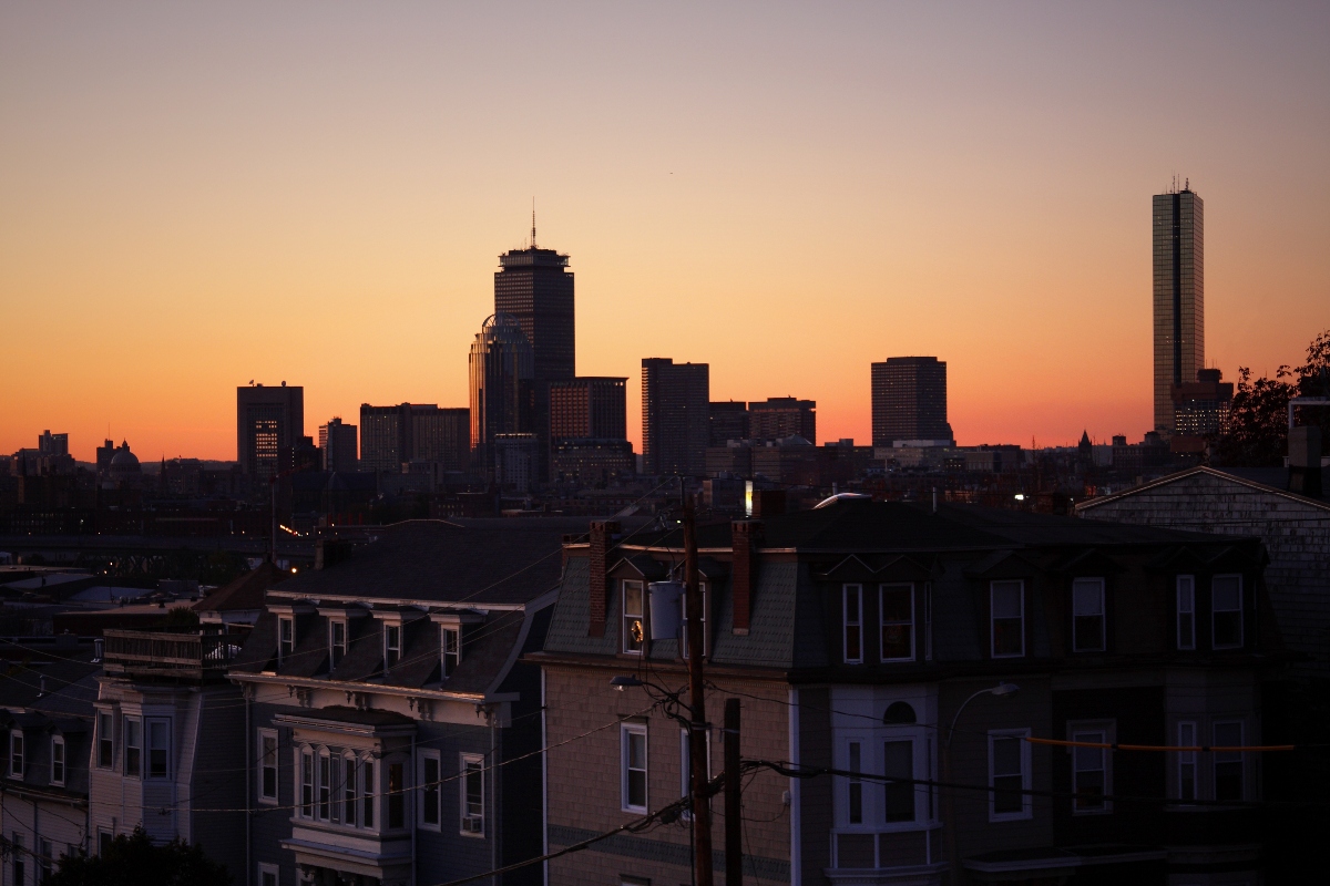 Dorchester, edificios, atardecer, Locales, QuéOnnda