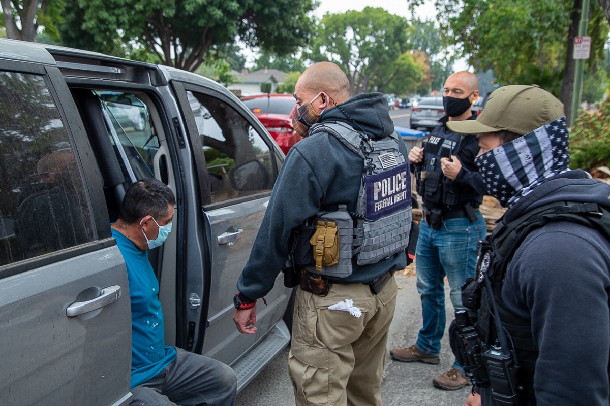 ICE, policías federales, policía del ICE, detenciones, QuéOnnda