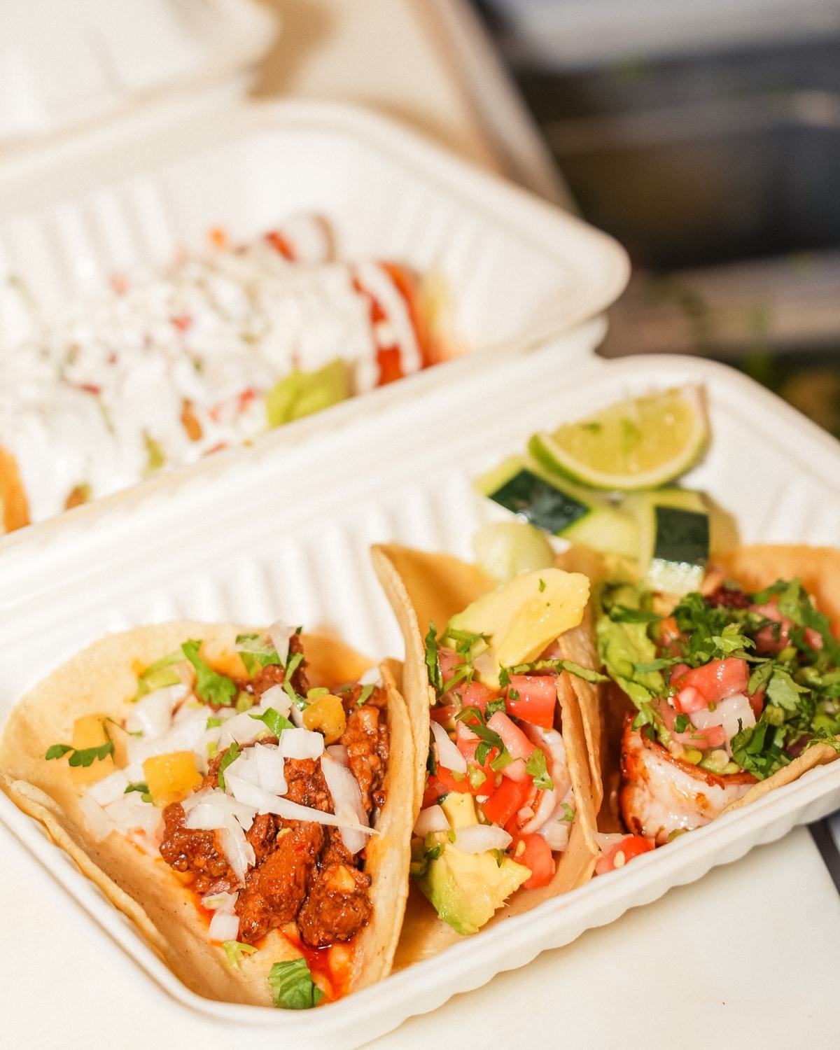 taquería Habanero, tacos al pastor, cebolla, cilantro, piña, QuéOnnda