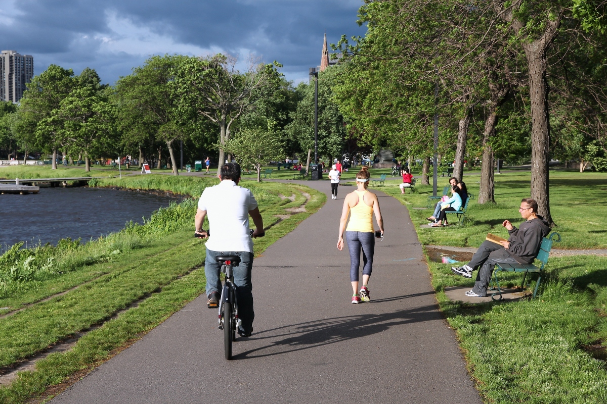 Boston Common, parque, primer parque de EEUU, en bicicleta, QuéOnnda