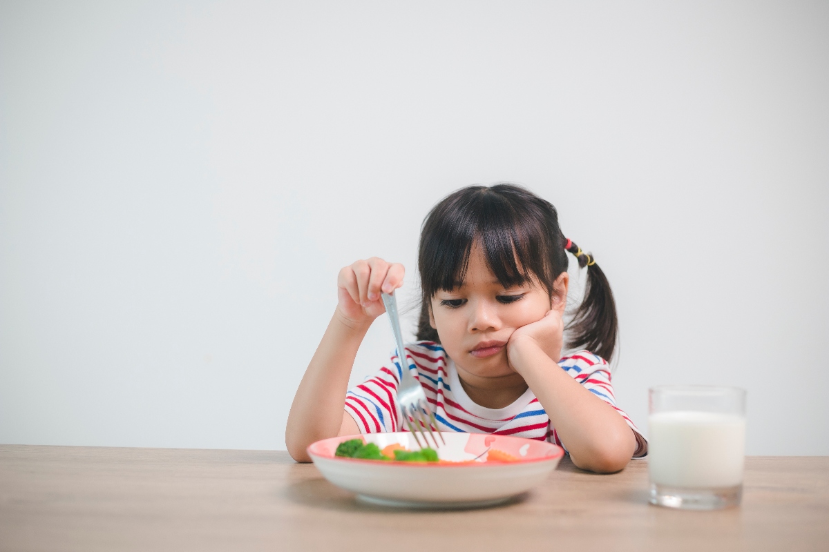 niños y verduras