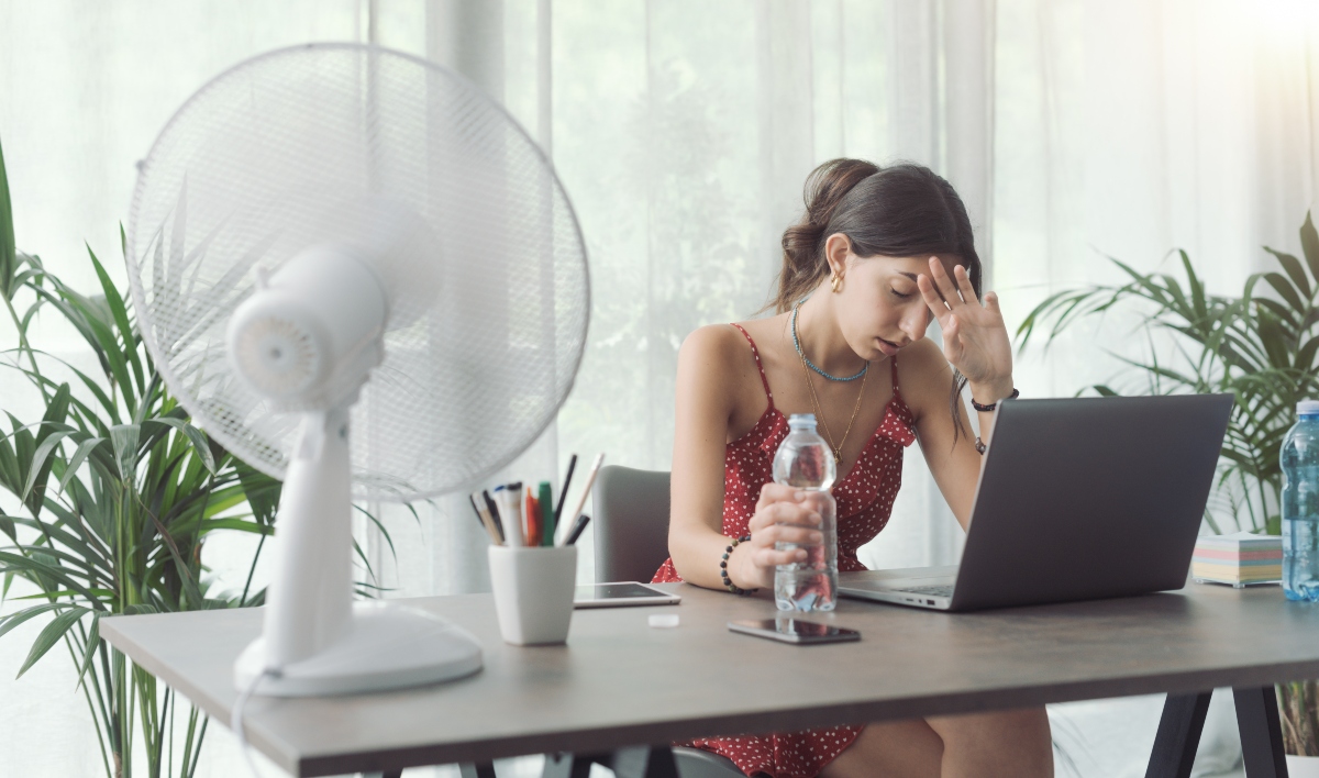 casa, clima, calor