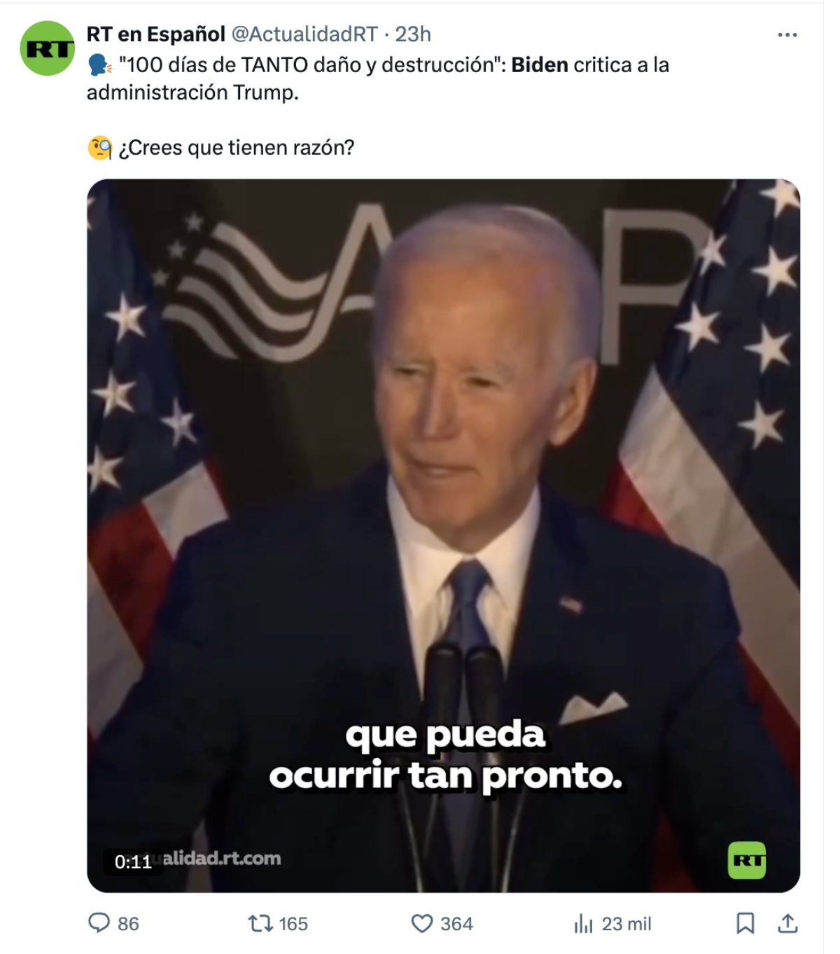 Biden reaparece, Biden, Joe Biden, expresidente, QuéOnnda