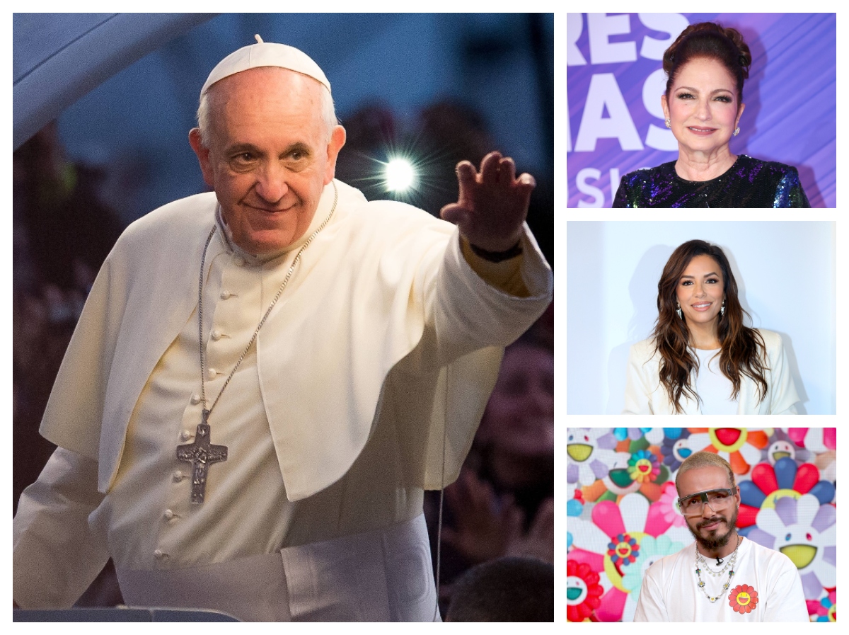 Gloria Estefan, J Balvin, Eva Longoria y otros famosos se despiden del Papa Francisco