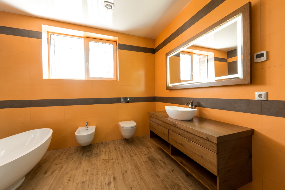 Baño, diseño, casa, vivienda