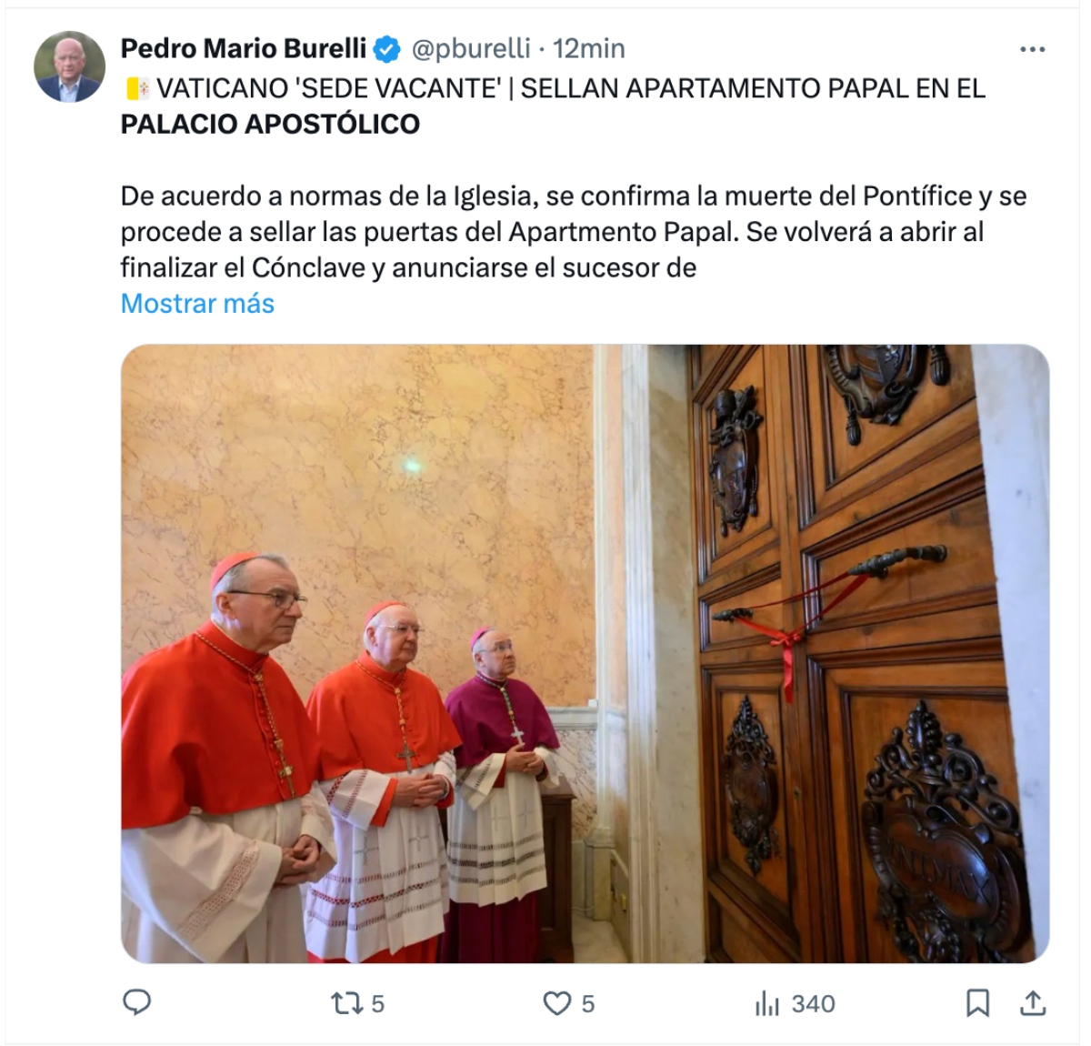 sellado apartamentos papa Francisco, sellado apartamentos papa, apartamentos papa, papa Francisco, QuéOnnda