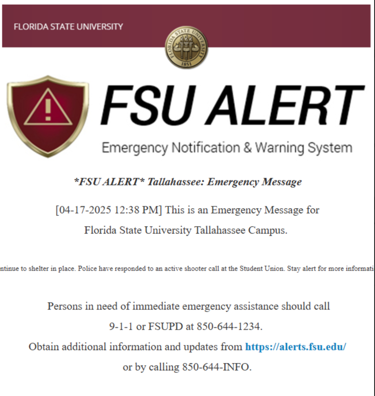 Trump tiroteo universidad Florida, tiroteo Universidad Estatal Florida, Universidad Estatal de Florida, FSU, QuéOnnda
