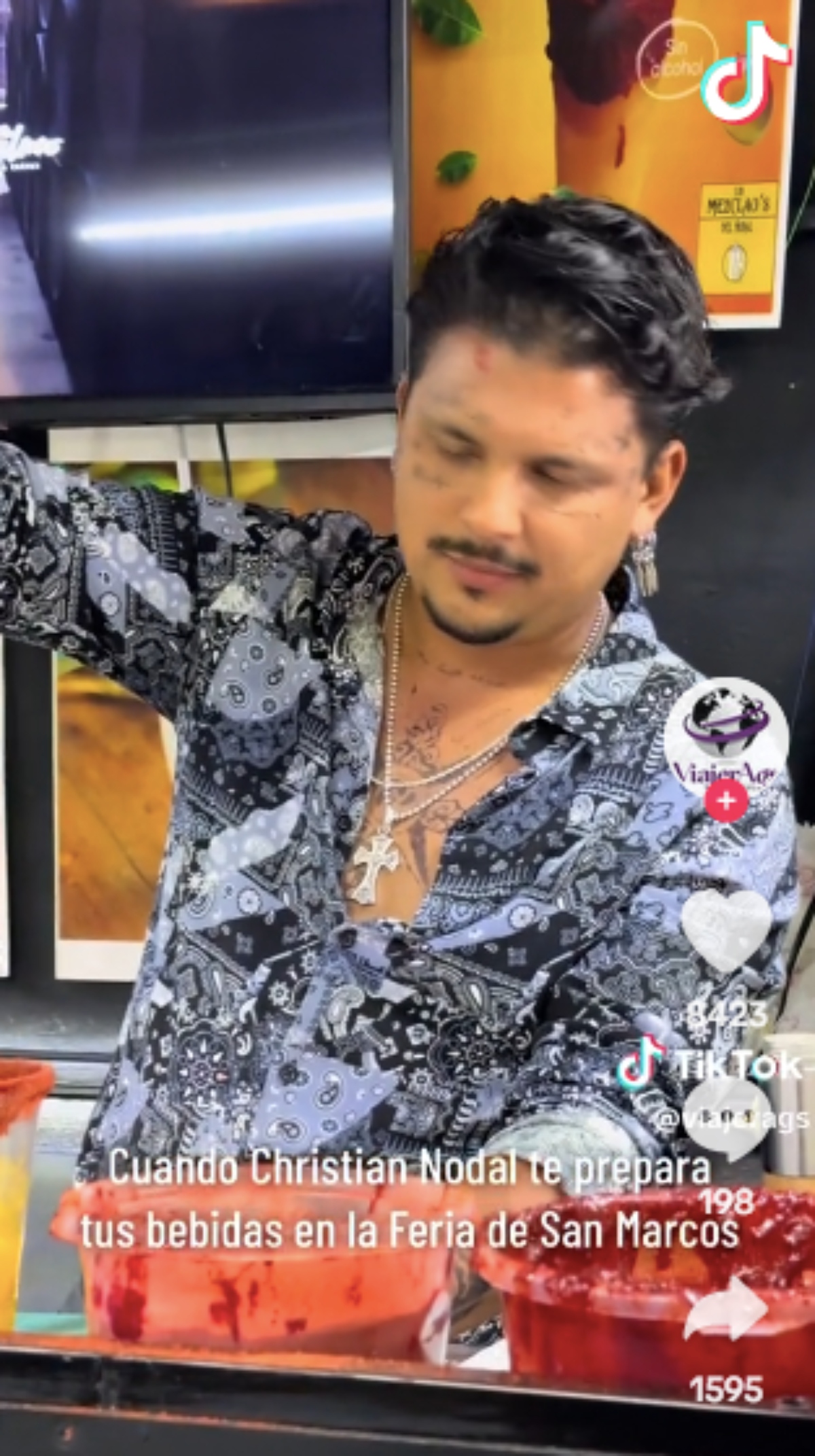 Christian Nodal, imitador, feria