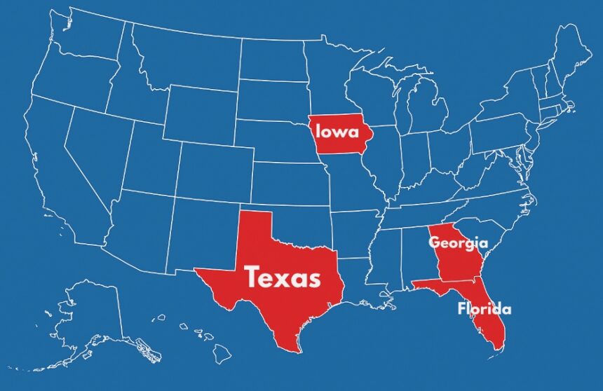 leyes contra los inmigrantes, Texas, Georgia, Florida, Iowa, estados contra inmigrantes, laws against immigrants