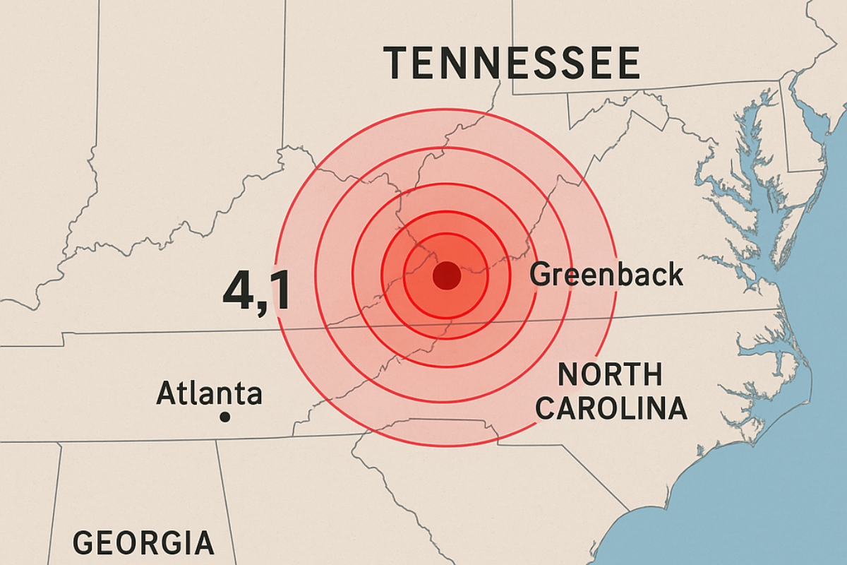 Sismo de magnitud 4.1 sacude Tennessee y se siente en estados vecinos