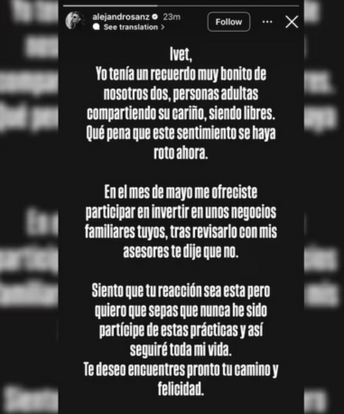 Alejandro Sanz, Ivet Playá, música