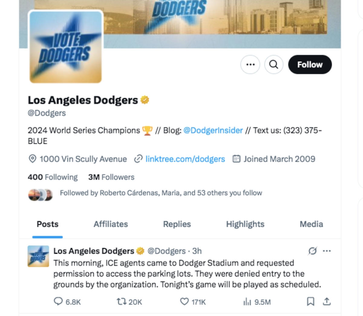 Dodgers, estadio, ICE, redadas