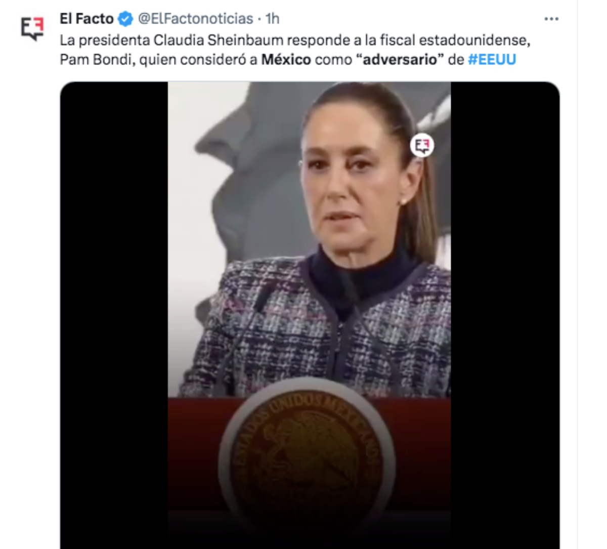Claudia Sheinbaum, México, EEUU