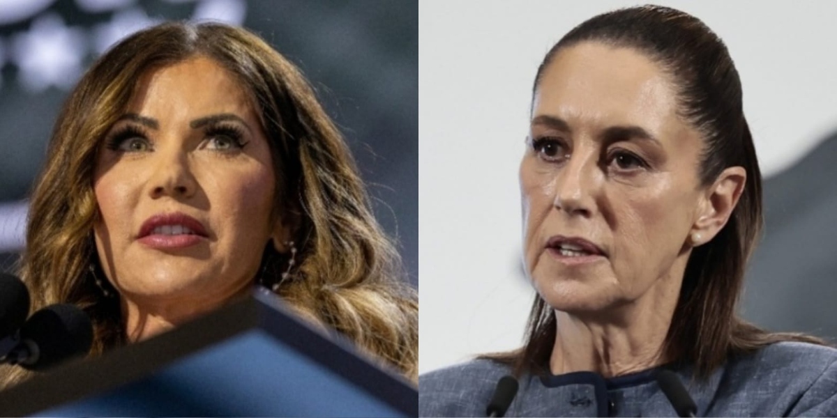 Secretaria de Seguridad de EEUU acusa de lo peor a presidenta de México y ella responde en cuestión de minutos