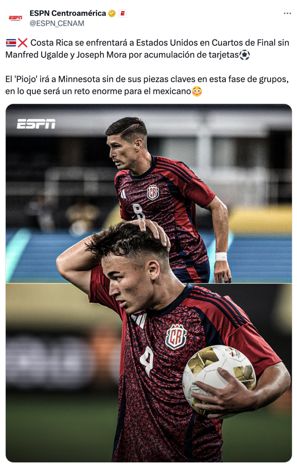 México empate Costa Rica, México, Manfred Ugalde, Costa Rica, QuéOnnda