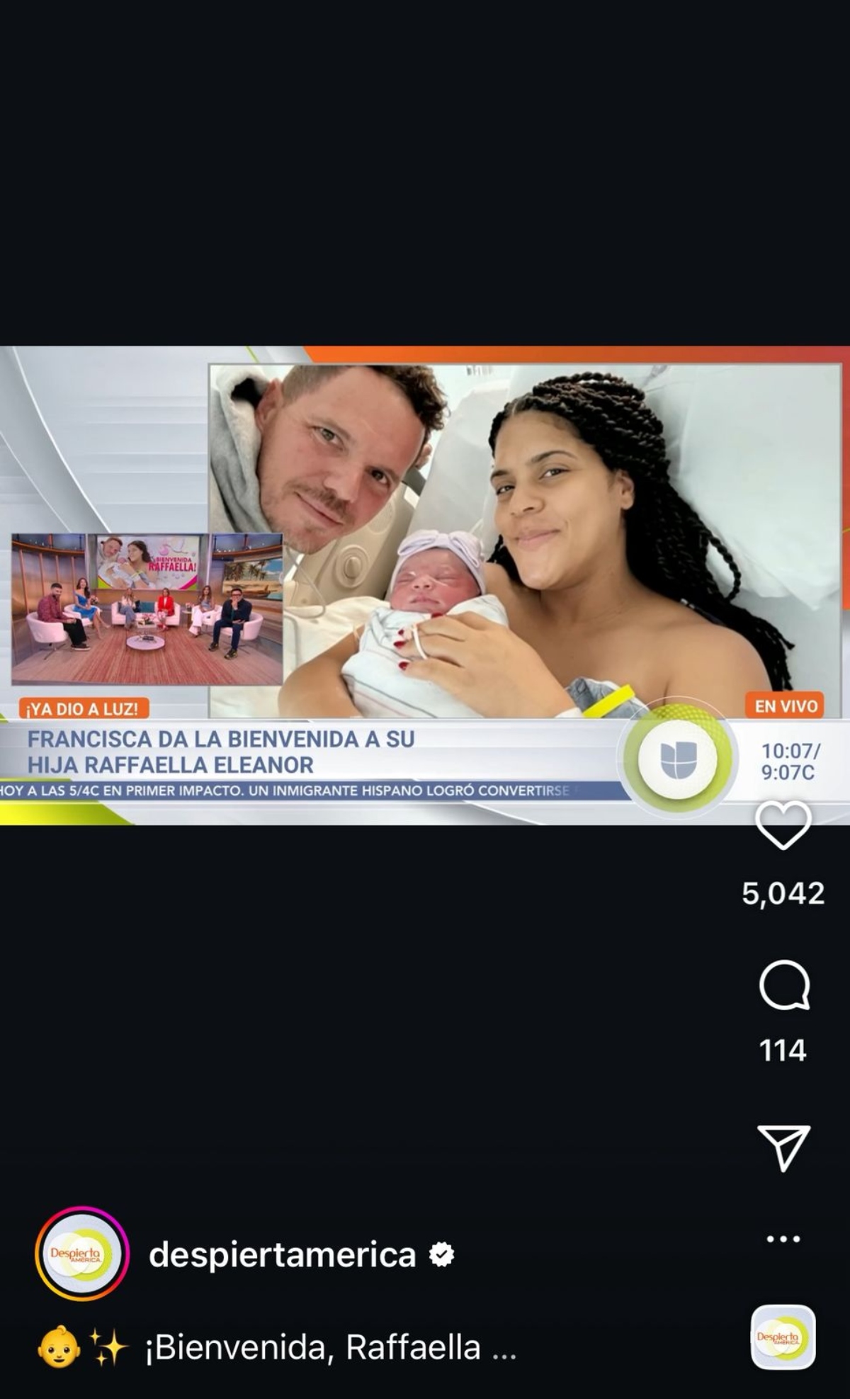 Francisca, Despierta América, famosos
