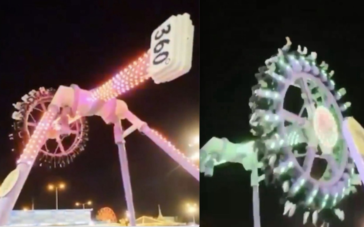 ¡Tragedia en la feria! Juego mecánico se parte mientras funcionaba y deja varias víctimas