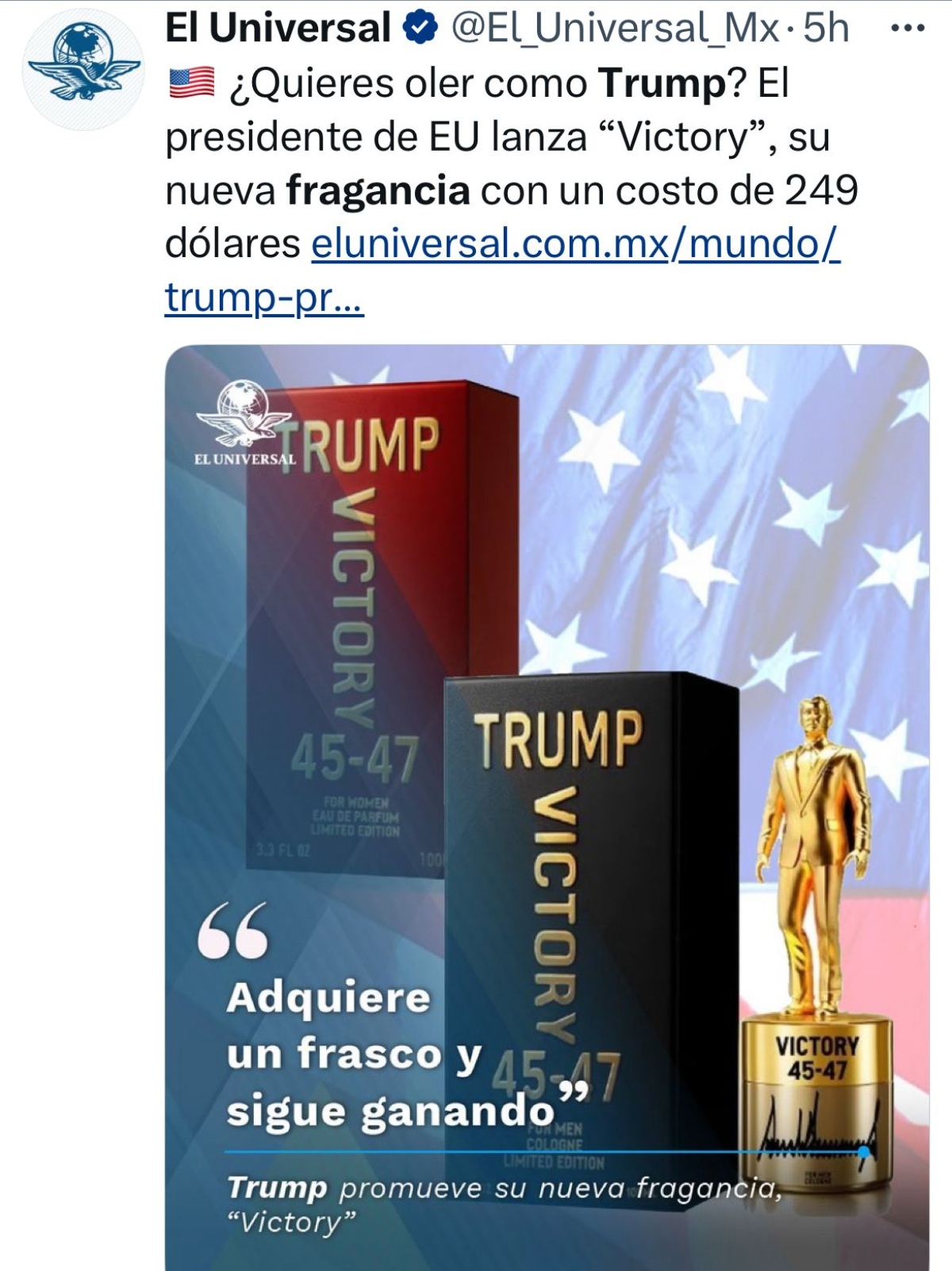 Trump, fragancia, política