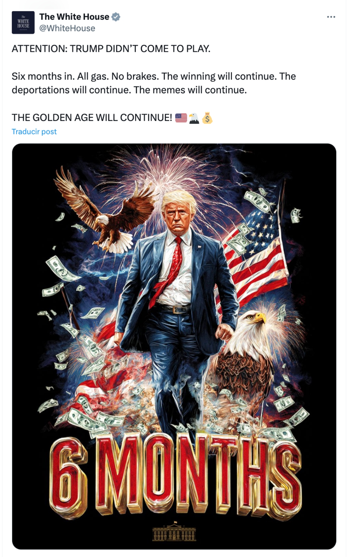 Trump seis meses, Trump, Casa Blanca, seis meses de gobierno, QuéOnnda