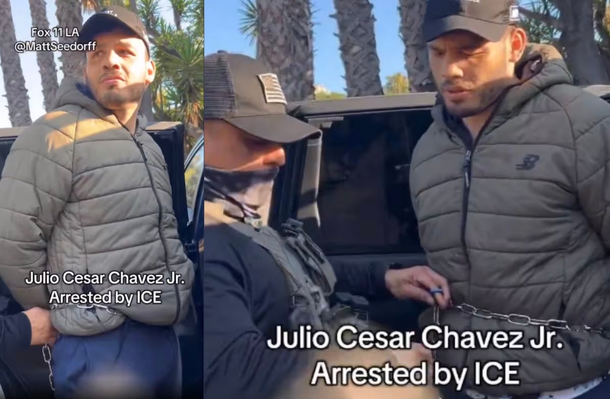 Así arrestaron agentes de ICE a Julio César Chávez Jr.