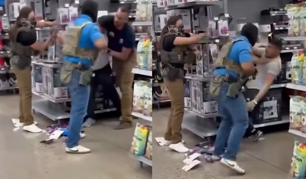 Agentes de ICE usan pistola taser contra hispano dentro de un Walmart en New Mexico