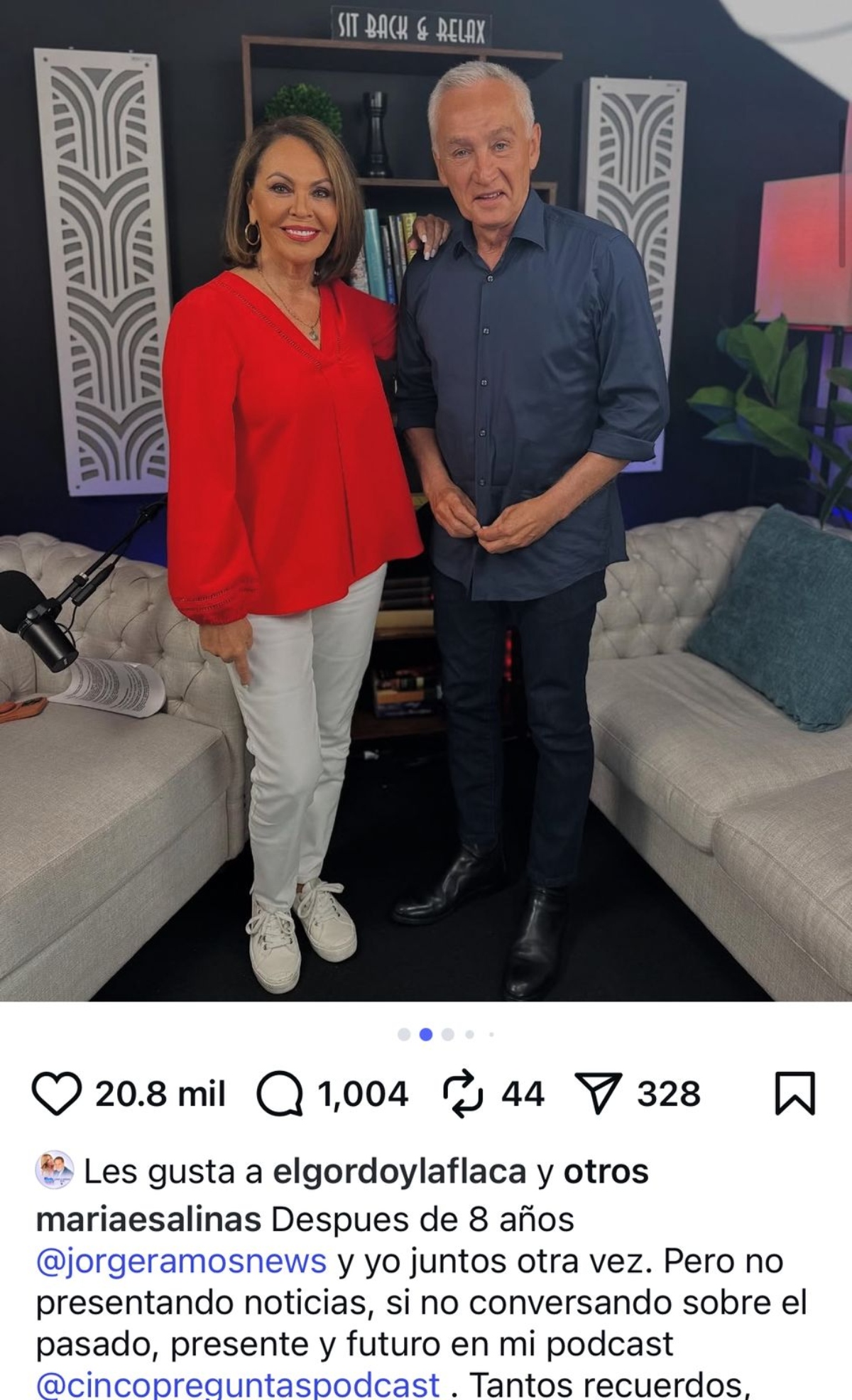 María Elena Salinas, Jorge Ramos, noticias