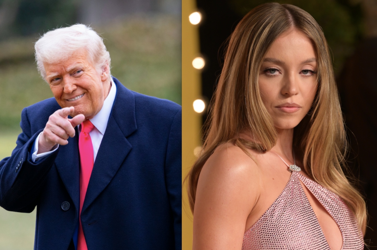 ¡Está registrada como republicana! Trump alaba a Sydney Sweeney tras controversia por campaña de American Eagle