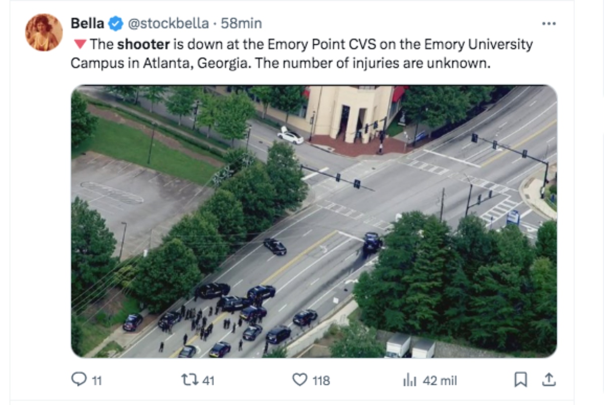 Universidad Emory, tiroteo, Atlanta
