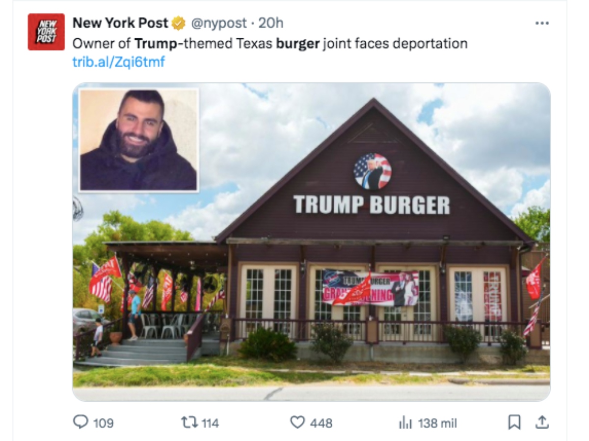 Trump, Burger, delito