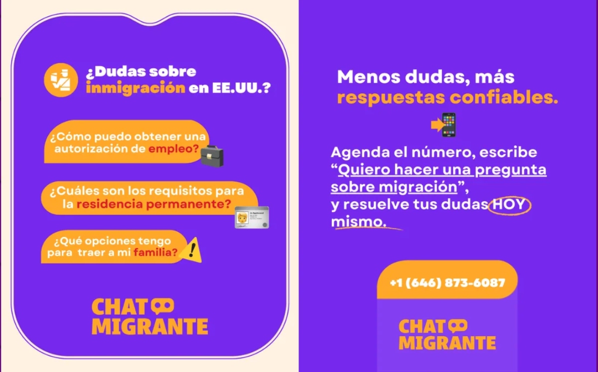 ¿Cómo funciona ChatMigrante, la IA que ayuda a migrantes en WhatsApp?