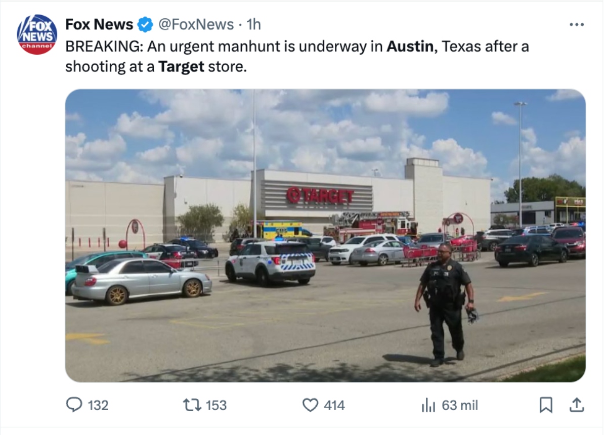 Tiroteo Target Austin Texas, Tiroteo, Target Austin, Texas, QuéOnnda