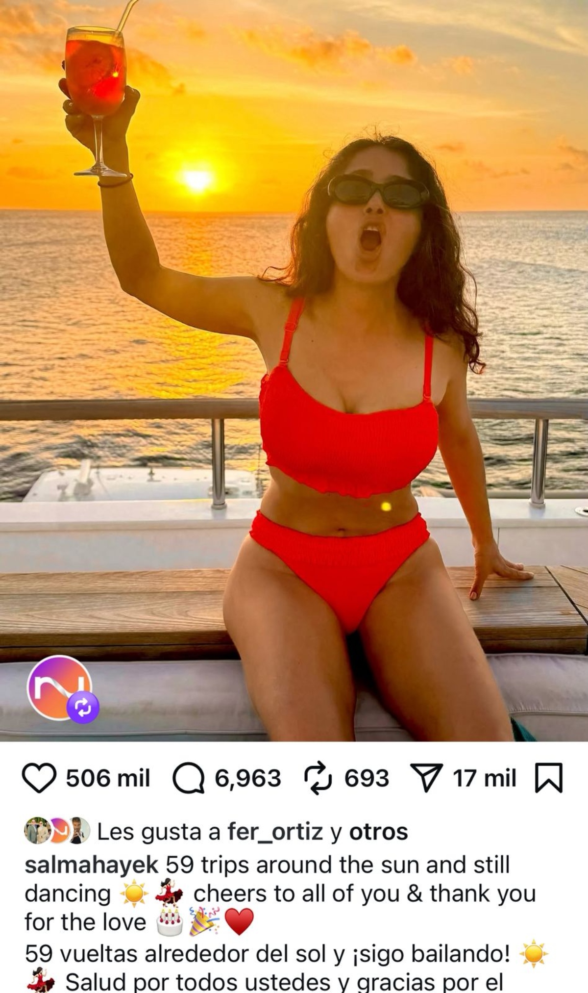 Salma Hayek, cumpleaños, famosos