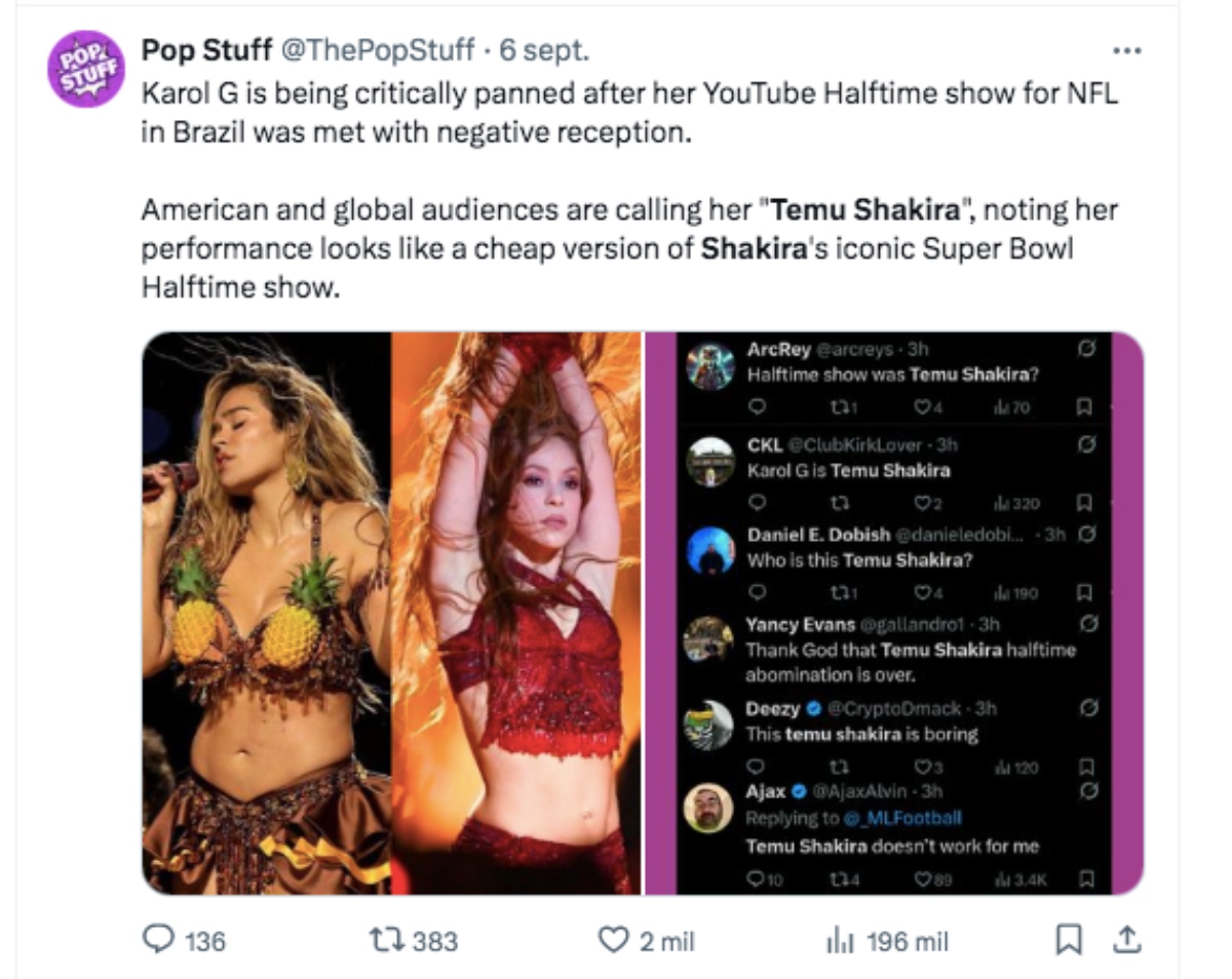 Shakira, Karol G, música