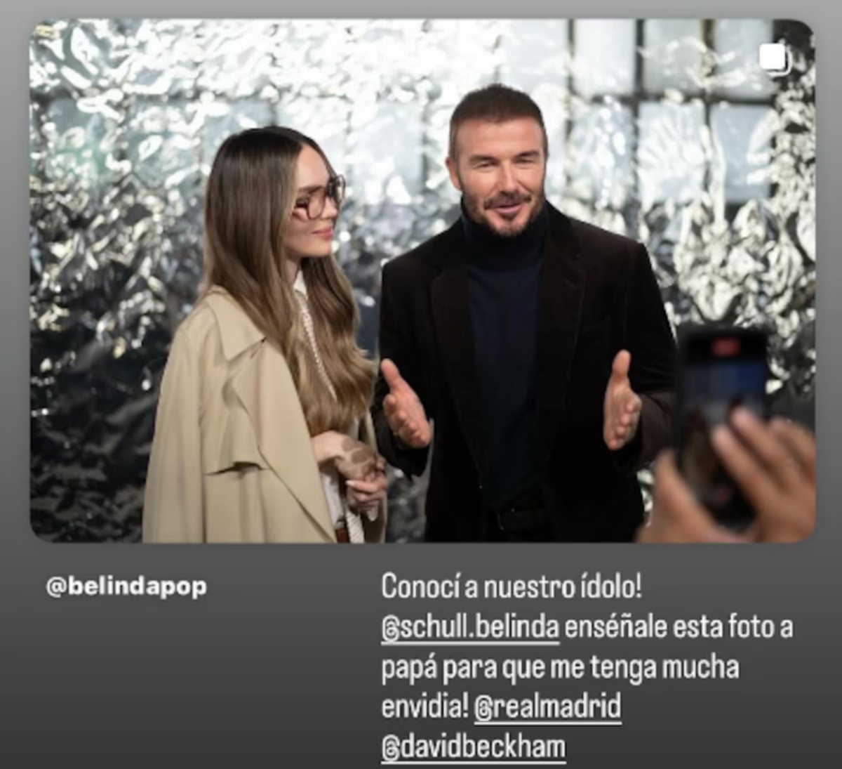 Belinda, David Beckham