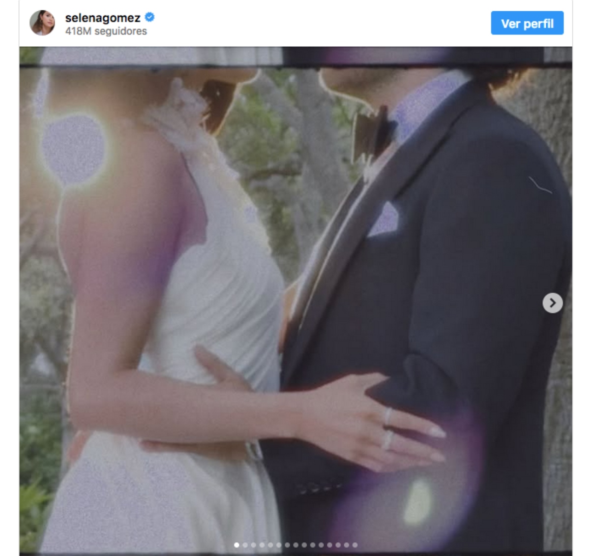 Selena Gómez, boda
