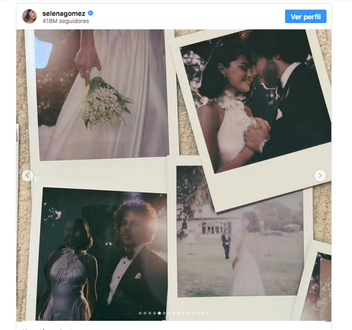Selena Gómez, boda