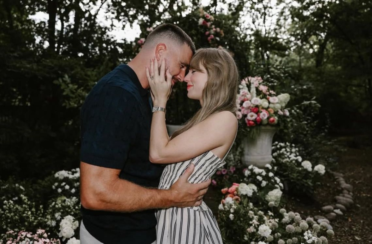 Fotos del compromiso entre Taylor Swift y Travis Kelce rompen récord en Instagram