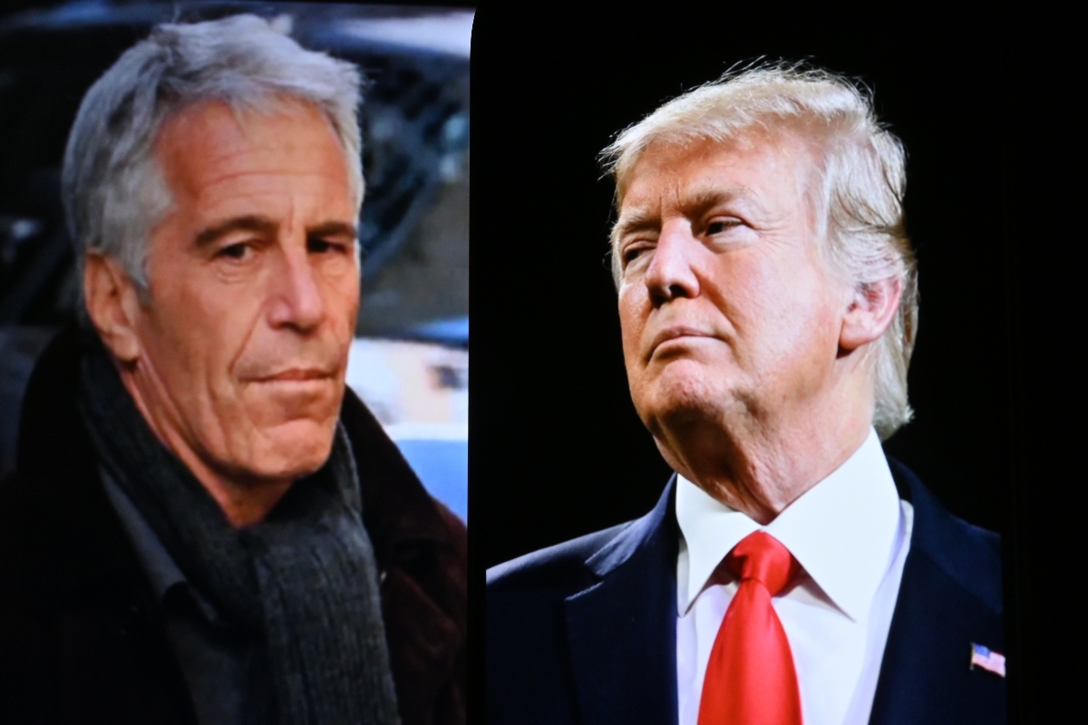 Retiran polémica escultura de Trump y Epstein tomados de la mano en Washington