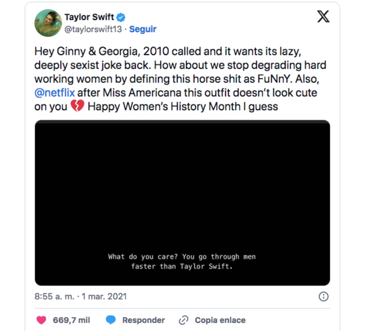 Taylor Swift, Netflix