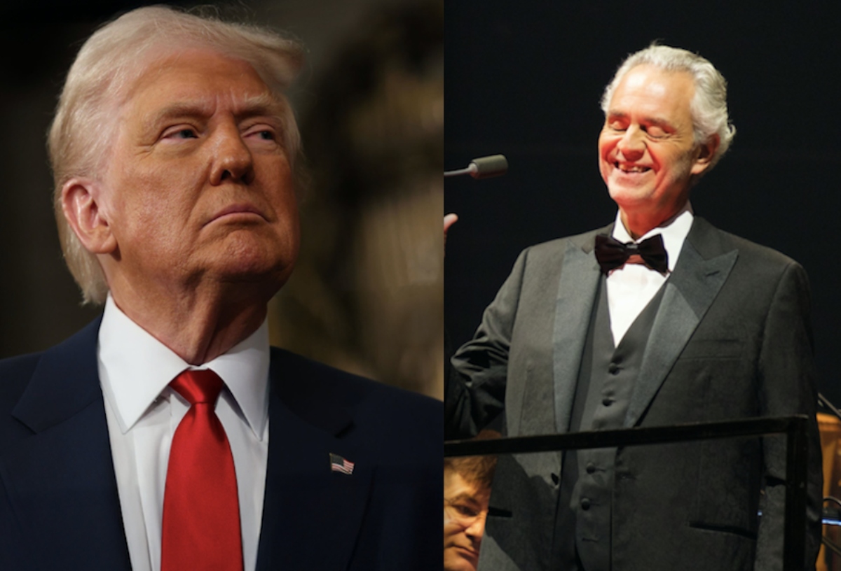 Andrea Bocelli le cantó a Trump en el Despacho Oval