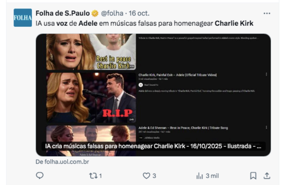Adele, Charlie Kirk
