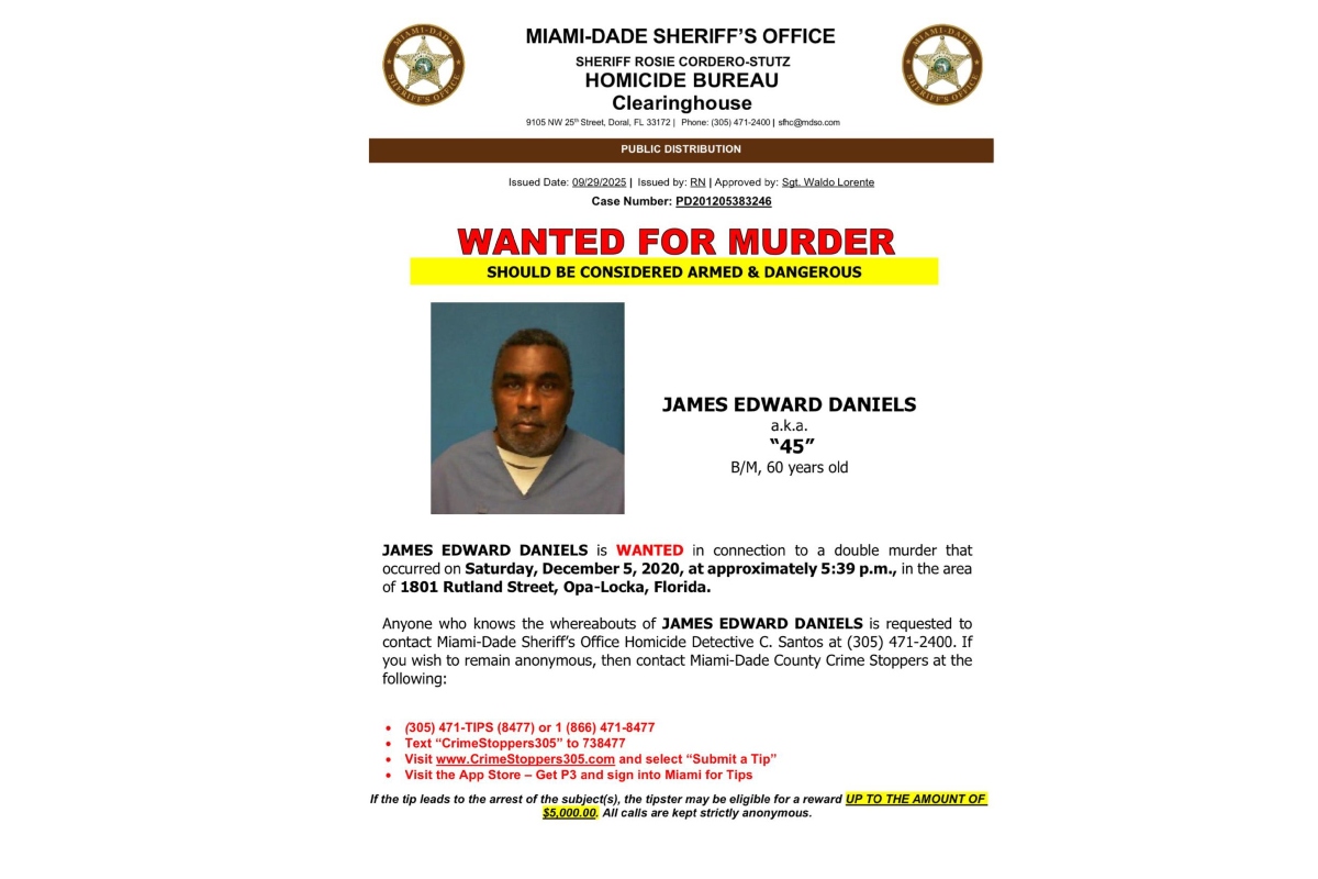 Capturan en Georgia a un asesino liberado por error en una cárcel de Miami