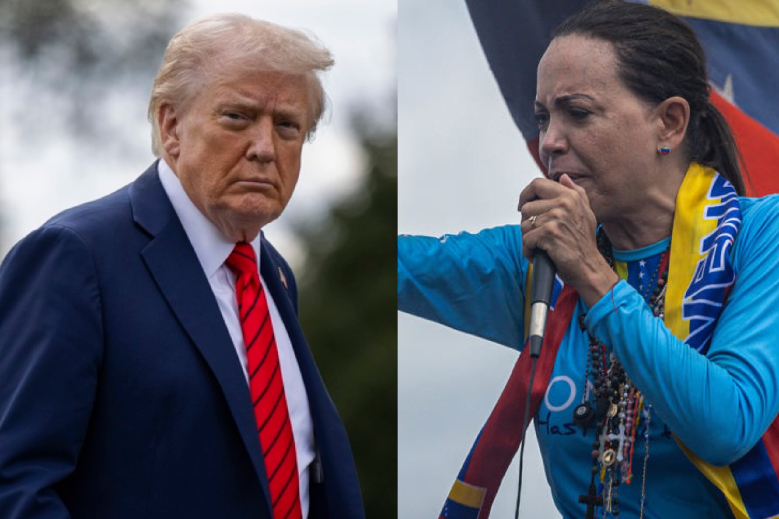 Trump agradece a María Corina Machado por dedicarle el Nobel de la Paz