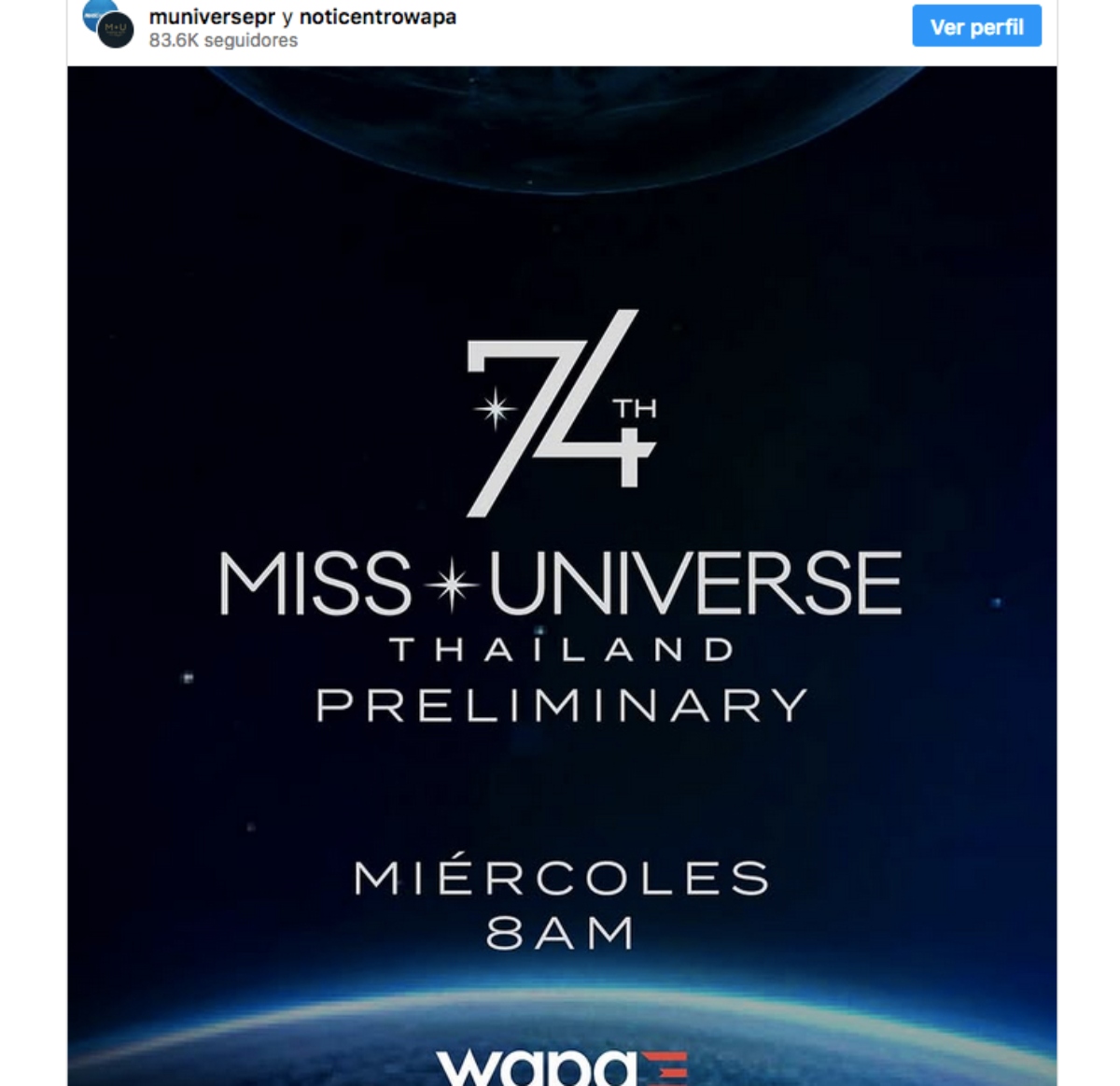 Miss Universo, certamen