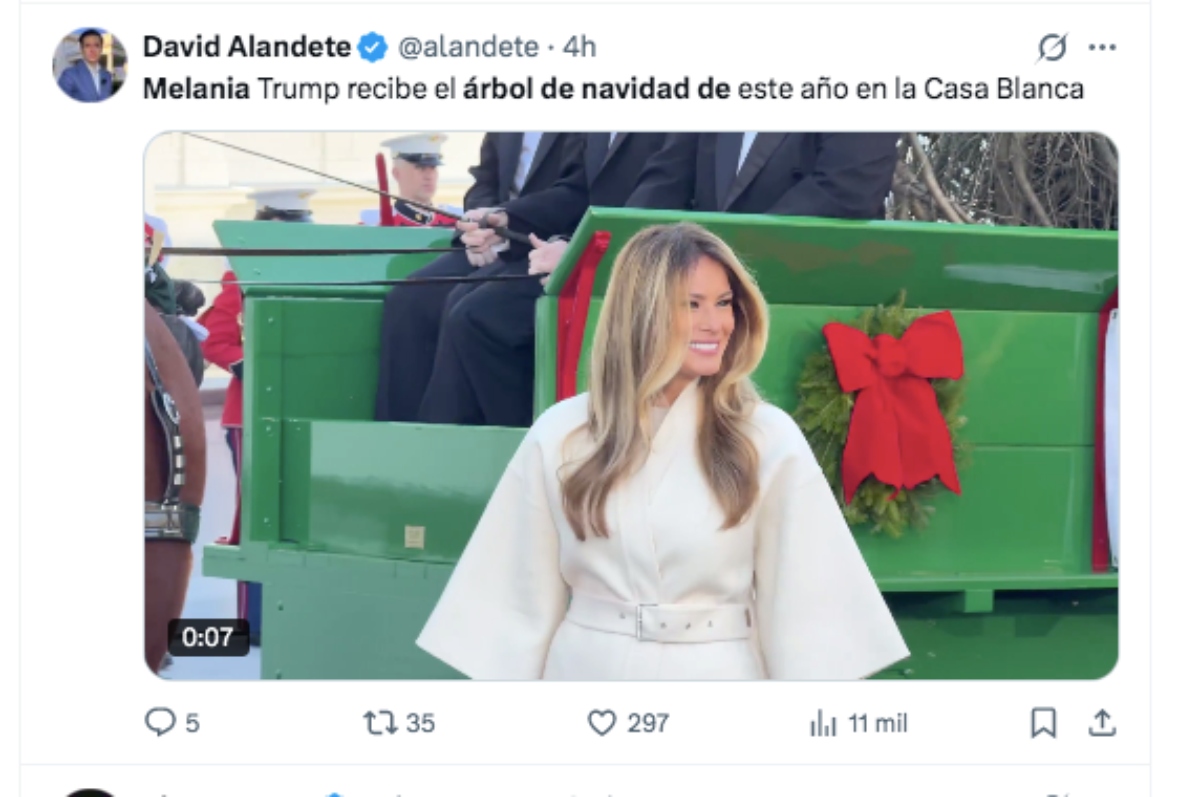 Melania Trump, Navidad