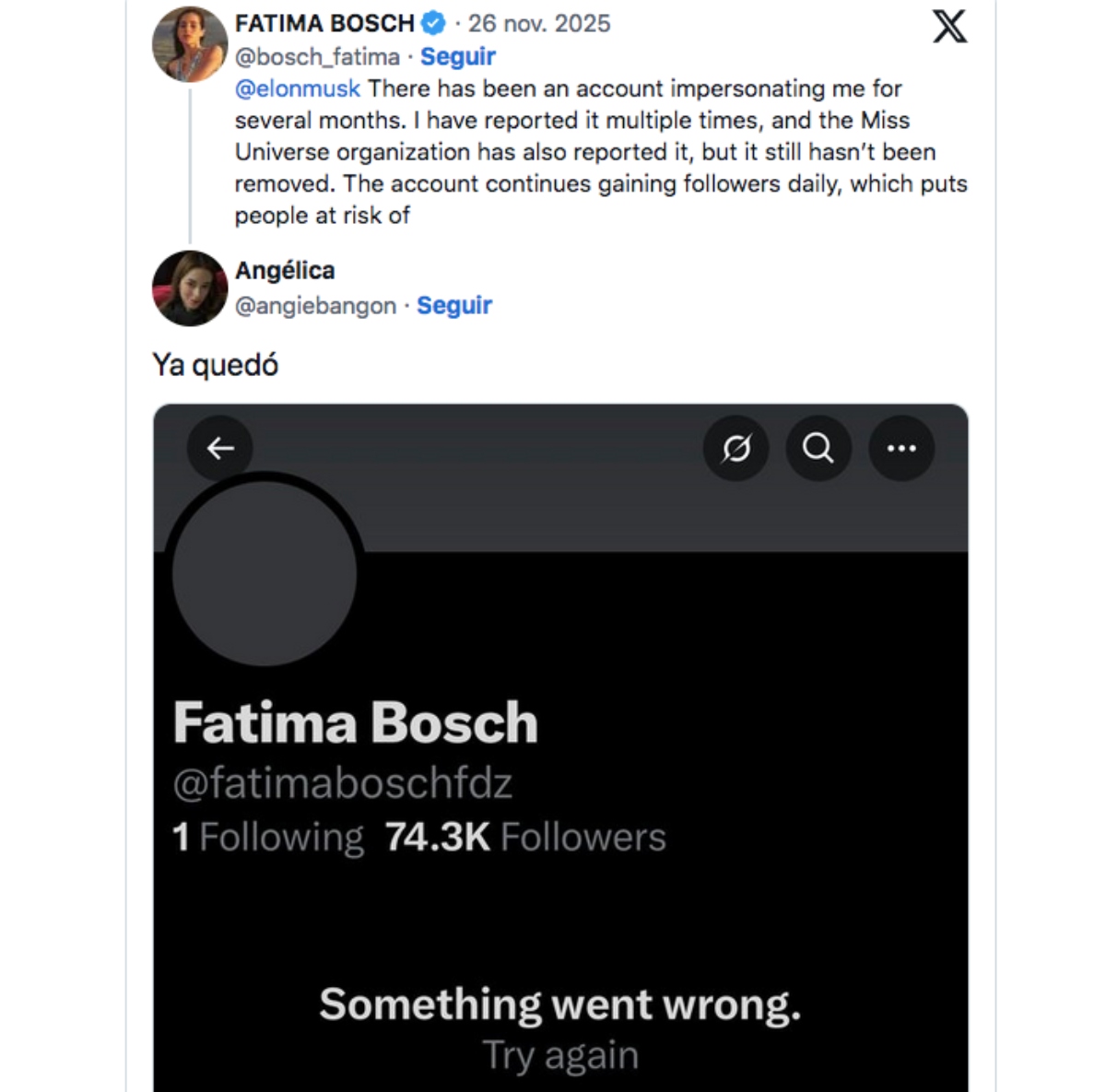 Fátima Bosch, famosos