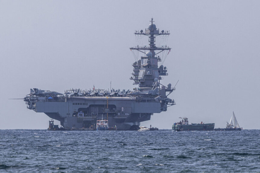 portaaviones más grande, USS Gerald R Ford, portaviones, Venezuela, Caribe, QuéOnnda