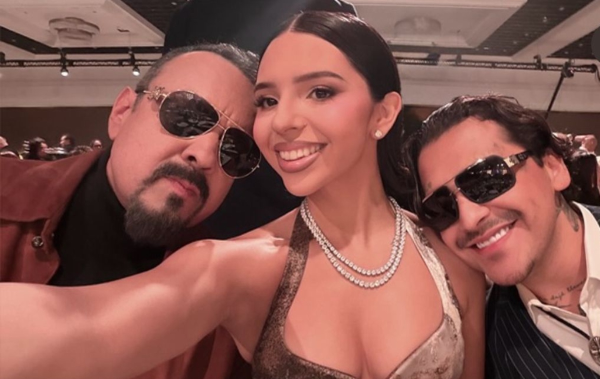 Pepe, Ángela y Nodal aparecen juntos