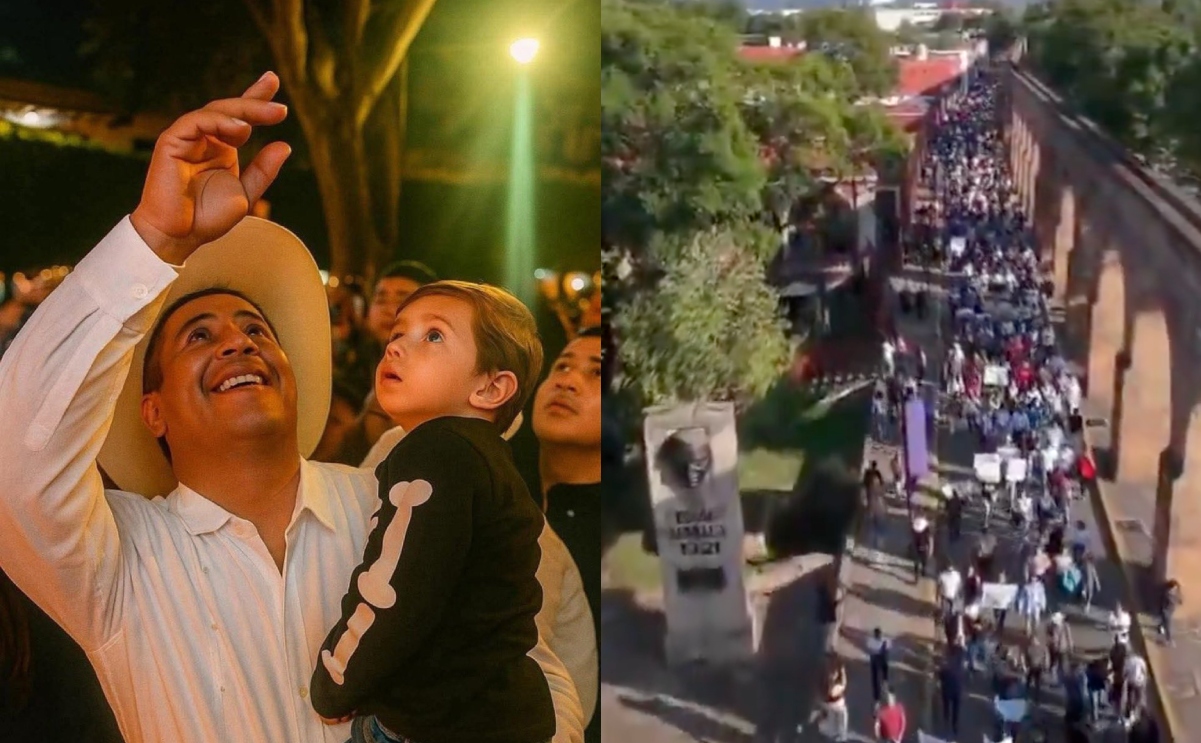 Asesinato de alcalde de Uruapan genera protestas en Morelia