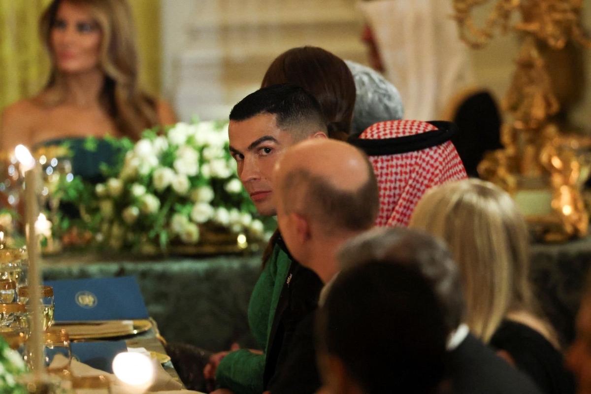 Cristiano Ronaldo cena con Trump